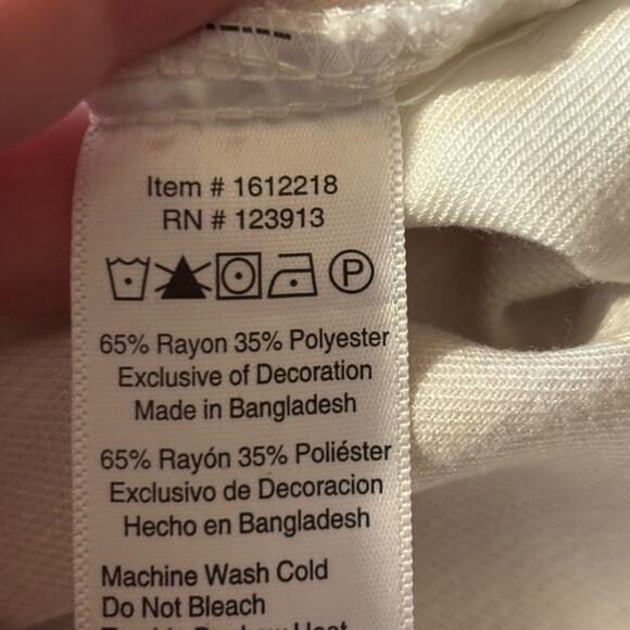 Jachs Girlfriend NWT Ladies' White Button Down Flannel Shirt Size Large - Picture 5 of 5